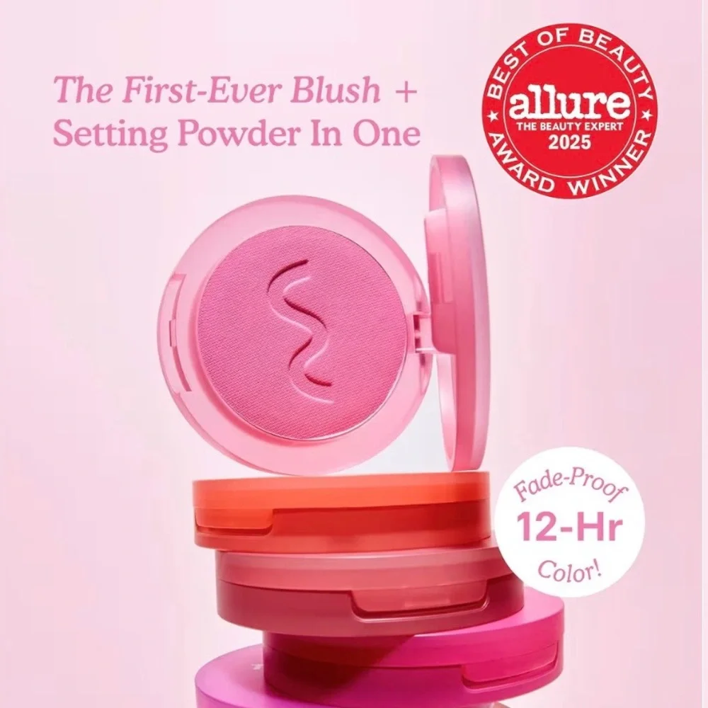 Tower 28 New Vibrant GetSet Soft Matte Powder Pink Blush Compact Feliz Fresca